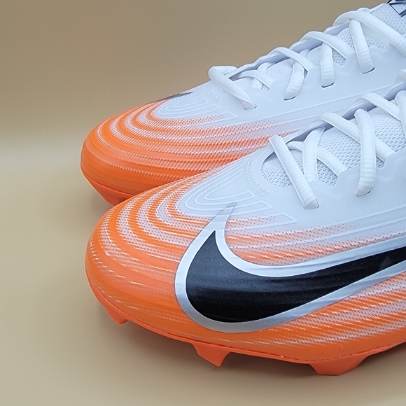 Nike Vapor Speed 3 TB Men\'s Football Cleats Size 13.5 White Orange HM8849-104 main image 7